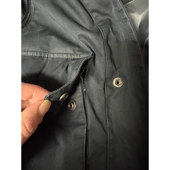 Helstons Black Heavyweight Parka Motorcycle Jacket with Faux Fur Trim Hood - Picture 11 of 13